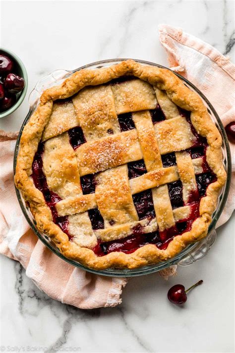 Homemade Cherry Pie (With Thick Filling) .